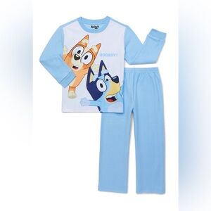 Bluey Long Sleeve Top and Pants Pajama Set, 2-Piece, Sizes 4-12